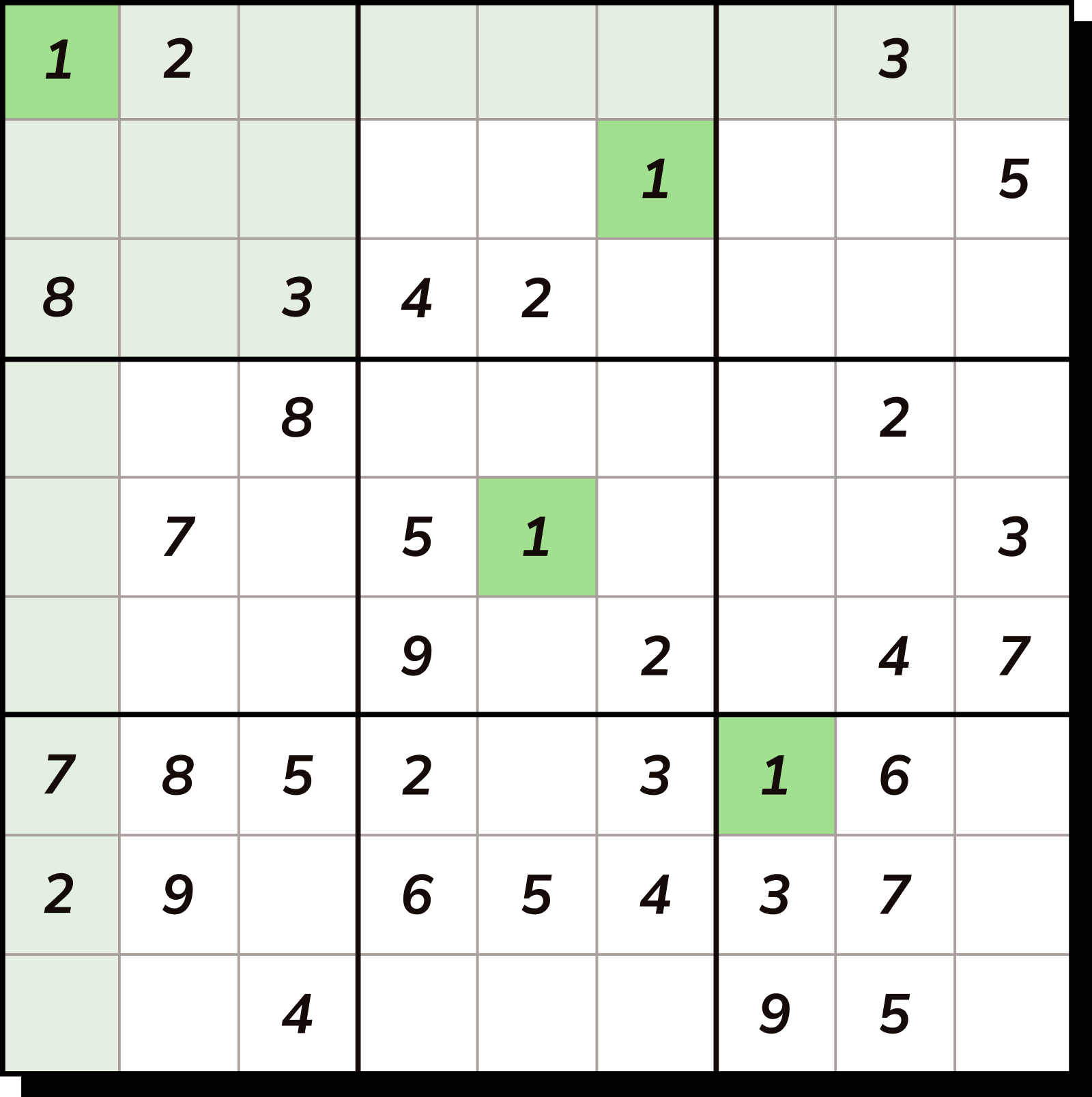 Schermata di successo del puzzle di conquista del Sudoku